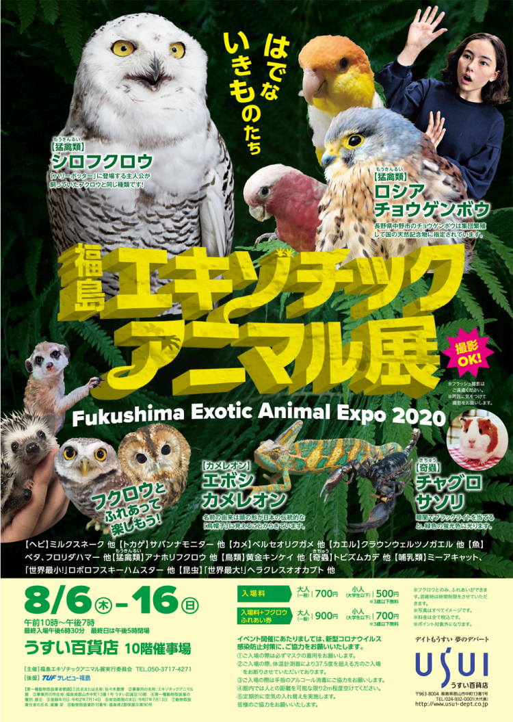福島エキゾチックアニマル展の画像